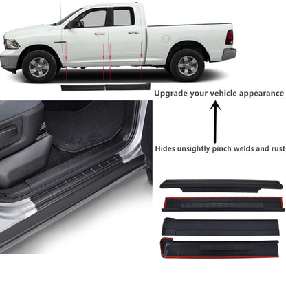 munirater Rocker Panel Protector Guards Replacement for 2001-2006 Chevrolet Silverado/Sierra Crew Cab 14067