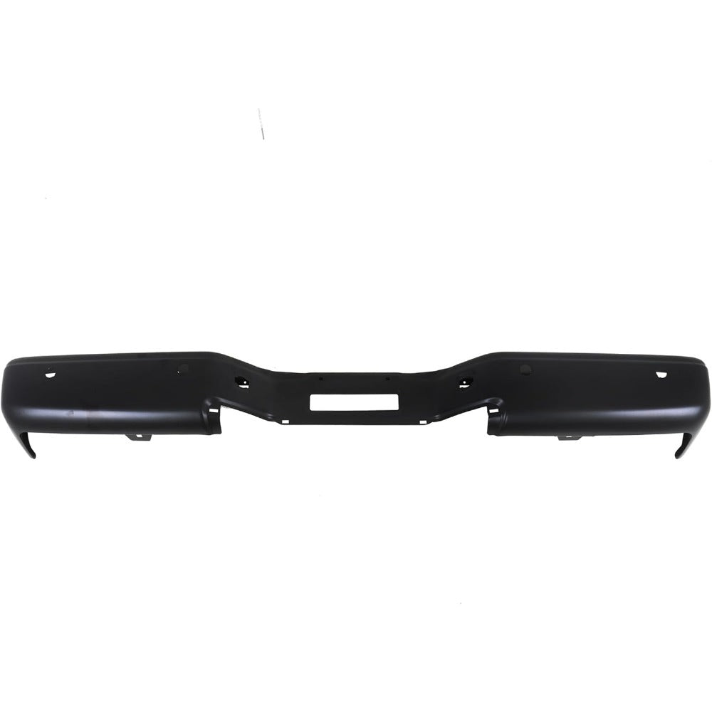 Black Steel Rear Bumper Face Bar for Nissan Titan XE 2007-2010 / S 2011-2015, 850309FM0G
