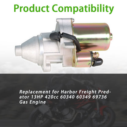 munirater Starter Motor Replacement for 13HP 420cc 60340 60349 69736 Engine