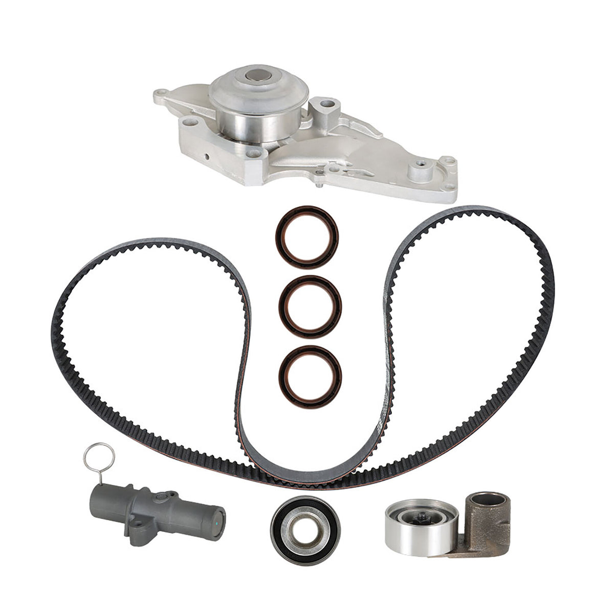 munirater Timing Belt Kit with Water Pump Replacement for 2003-2017 Acura RL Honda Odyssey J30A J32A J35A J37A TBK329