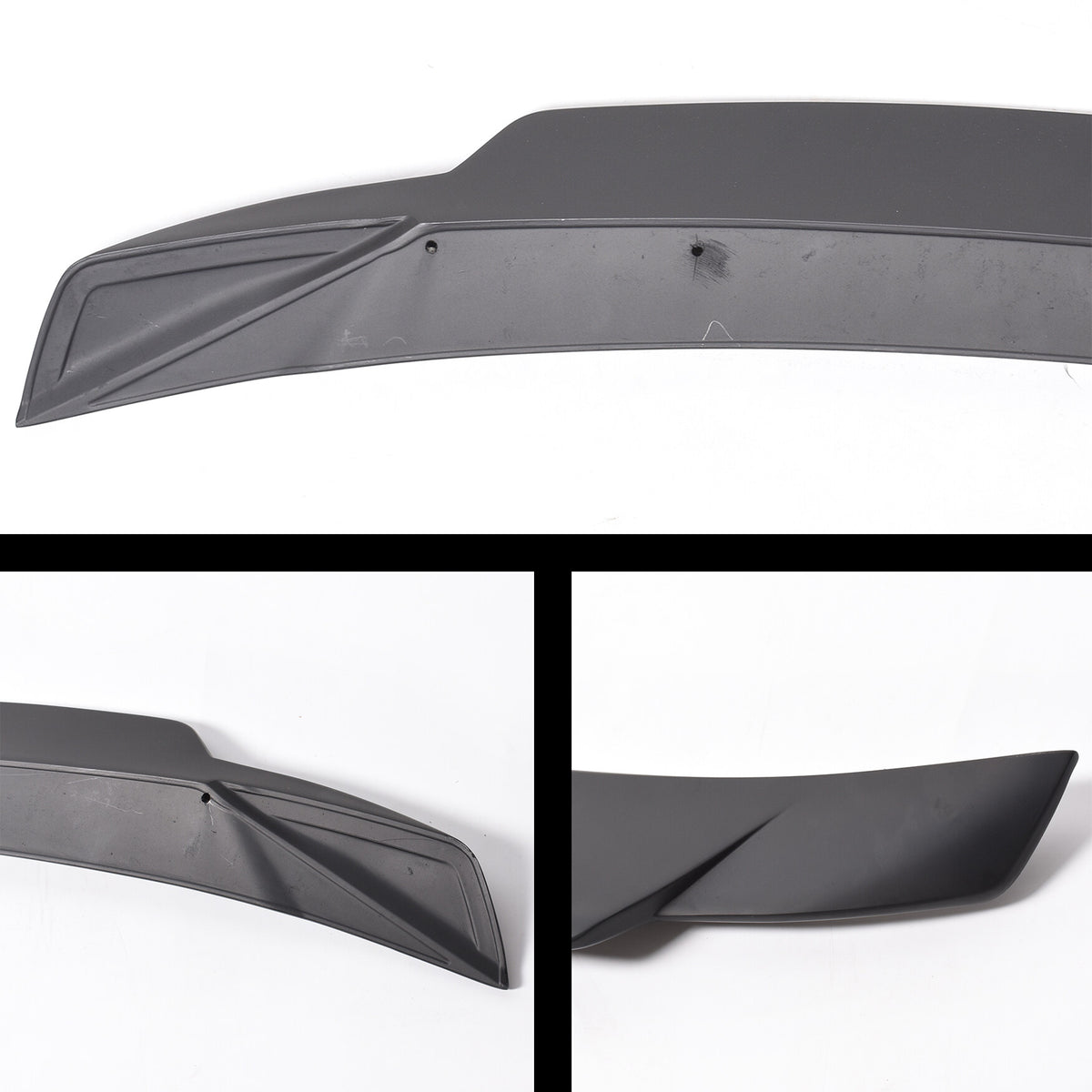 munirater Small Duckbill Trunk Spoiler Wing Replacement for 2016-2021 Honda Civic 4DR Sedan Matt Blk JDM