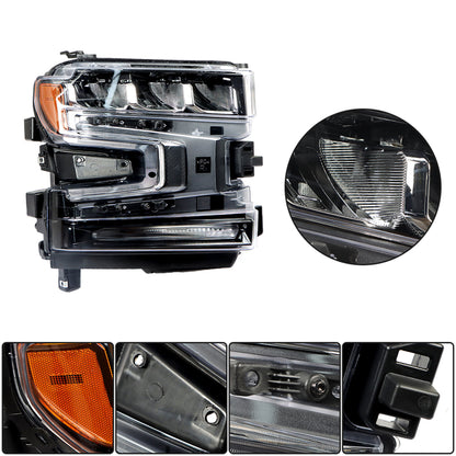 munirater 84621851 Right Side Headlight Assembly Replacement for 2019-2021 Silverado 1500 LED GM2503497