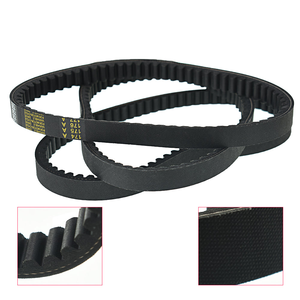 munirater 3PCS Go Kart Drive Belt 725 Replacement for 30 Series Torque Converter Set