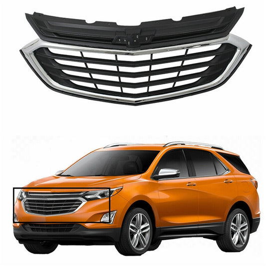 munirater Front Bumper Grille Grill Black Chrome Replacement for 2018-2020 Equinox L LS LT Midnight Premier Plus Sport Utility