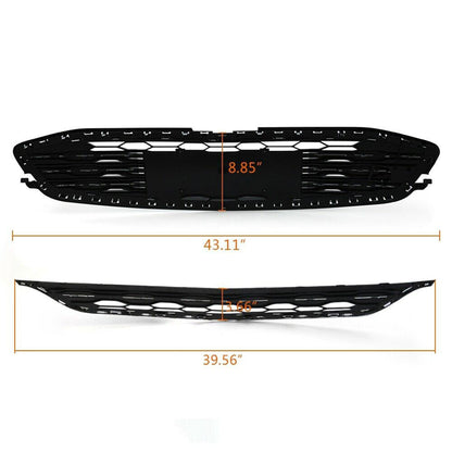 munirater Front Bumper Upper and Lower Honeycomb Mesh Grille Replacement for 2016-2018 Malibu