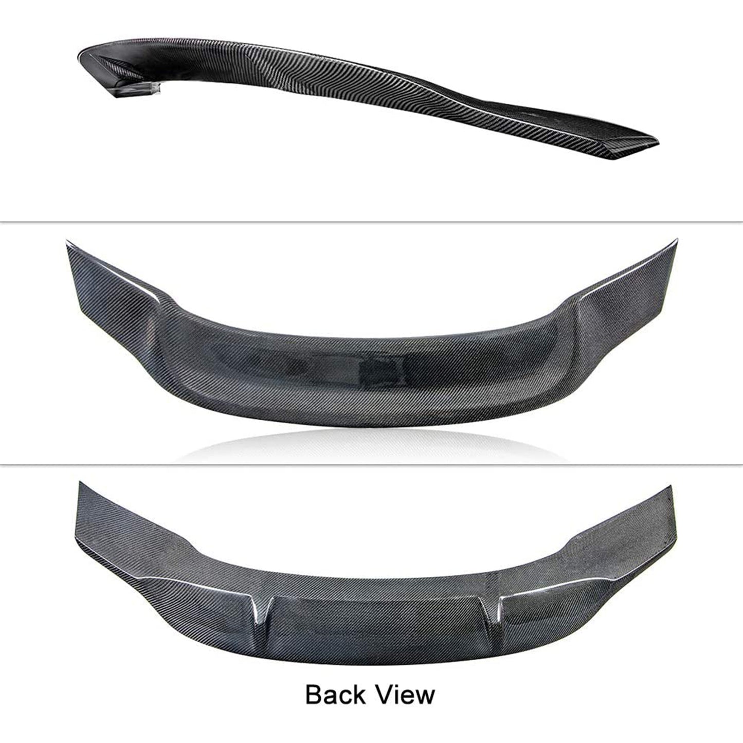 munirater Carbon Fiber Trunk Spoiler Replacement for 2010-2016 W212 E300 E350 E550 E63 Amg Sedan Rt Style