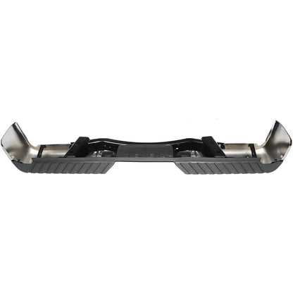 Chrome Rear Step Bumper Assembly for Ford F-150 2009-2014, with Sensor Holes