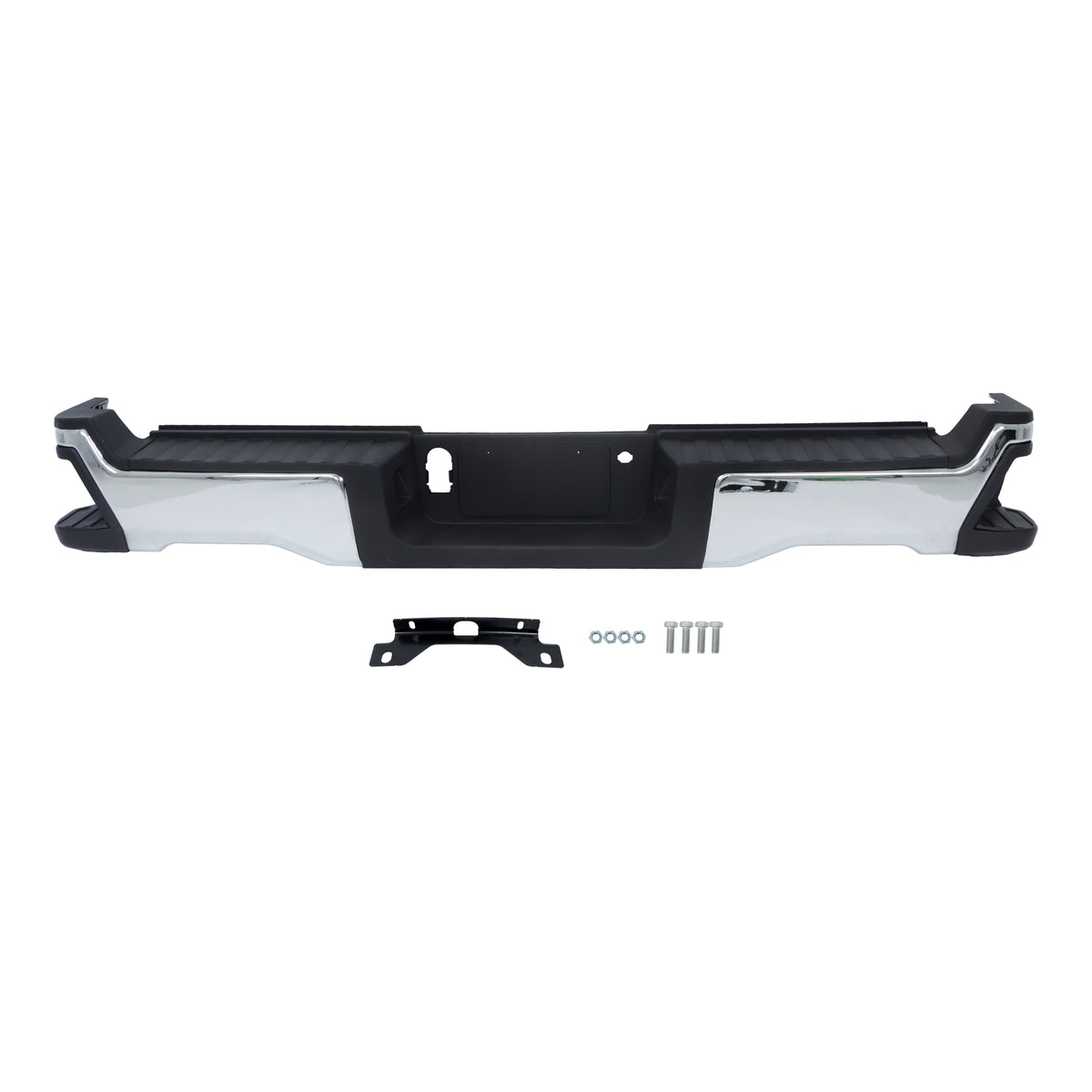 Steel Rear Bumper Assembly Black Replacement for F250 F350