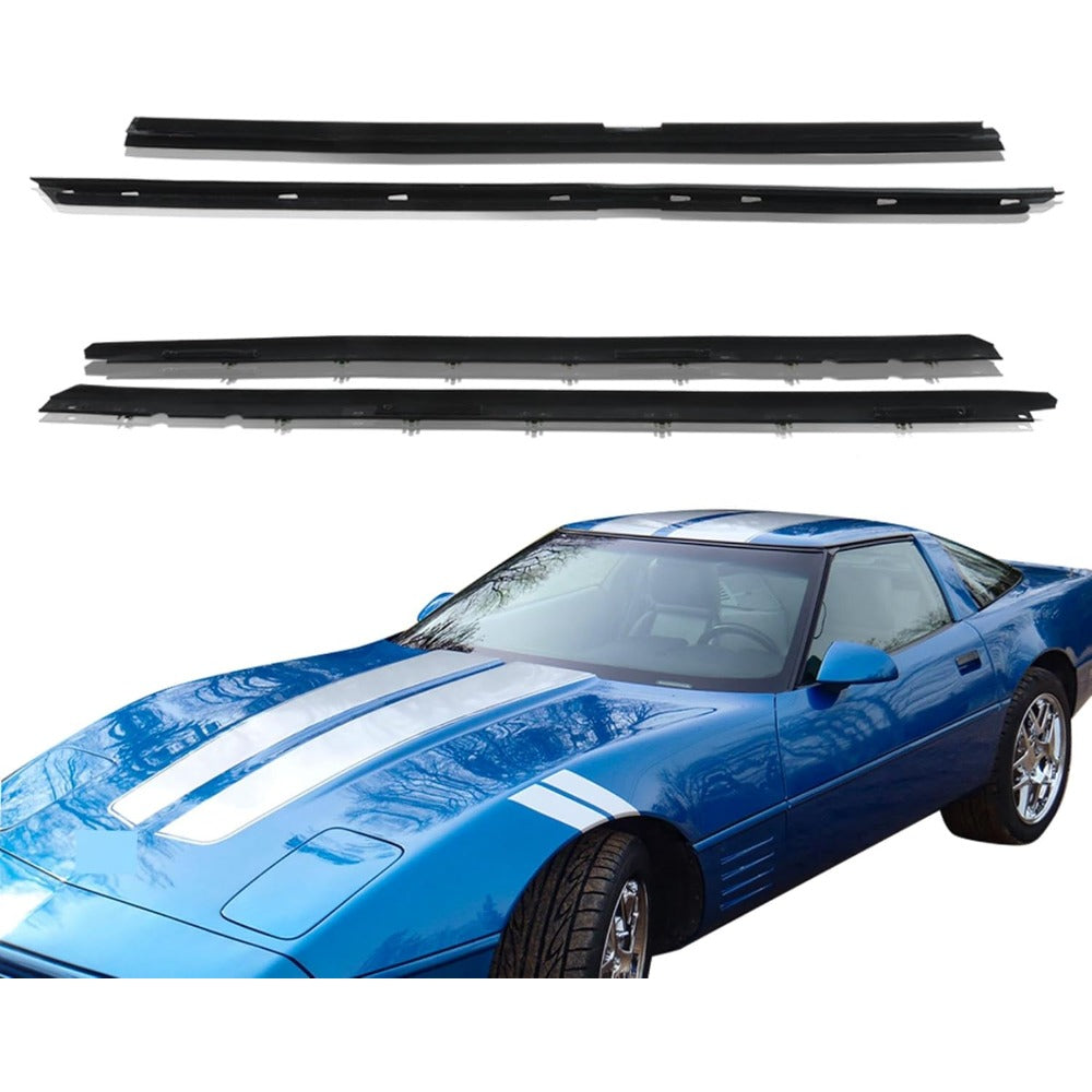 Window Weatherstrip Molding Kit for 1990-1996 Chevrolet Corvette, 4-Piece