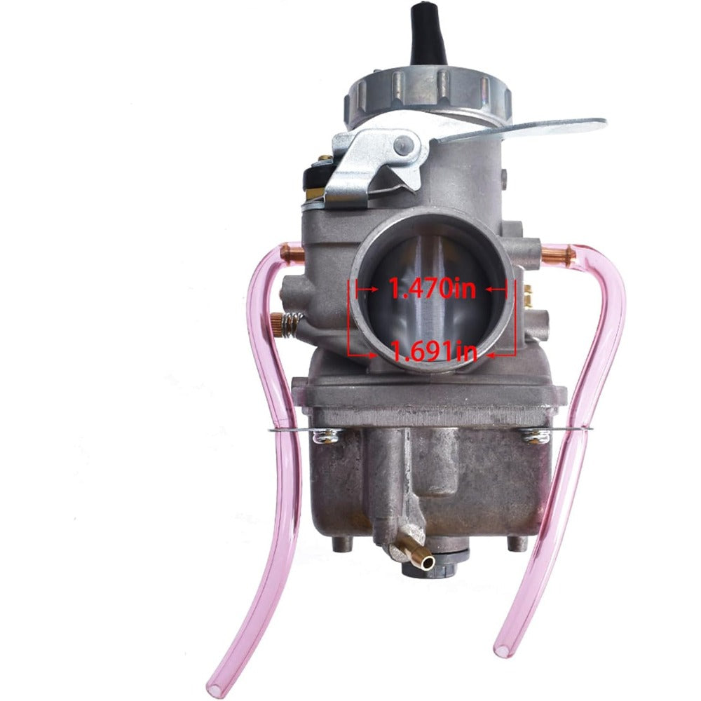 38mm Round-Slide Carburetor for 2-Stroke Engines, VM38-9 Configuration