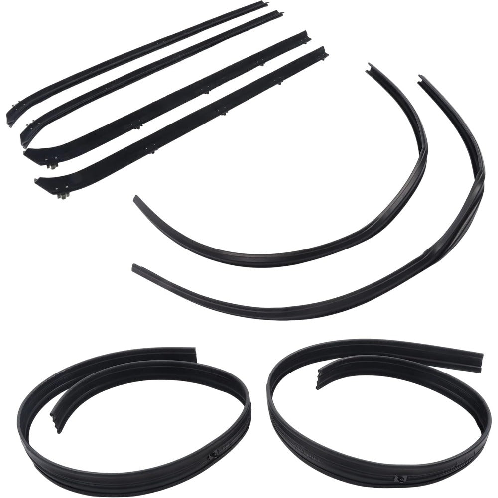 Window Weatherstrip & Division Bar Channel Kit for Dodge D/W Trucks, 8-Piece