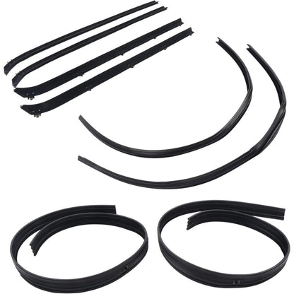 Window Weatherstrip & Division Bar Channel Kit for Dodge D/W Trucks, 8-Piece