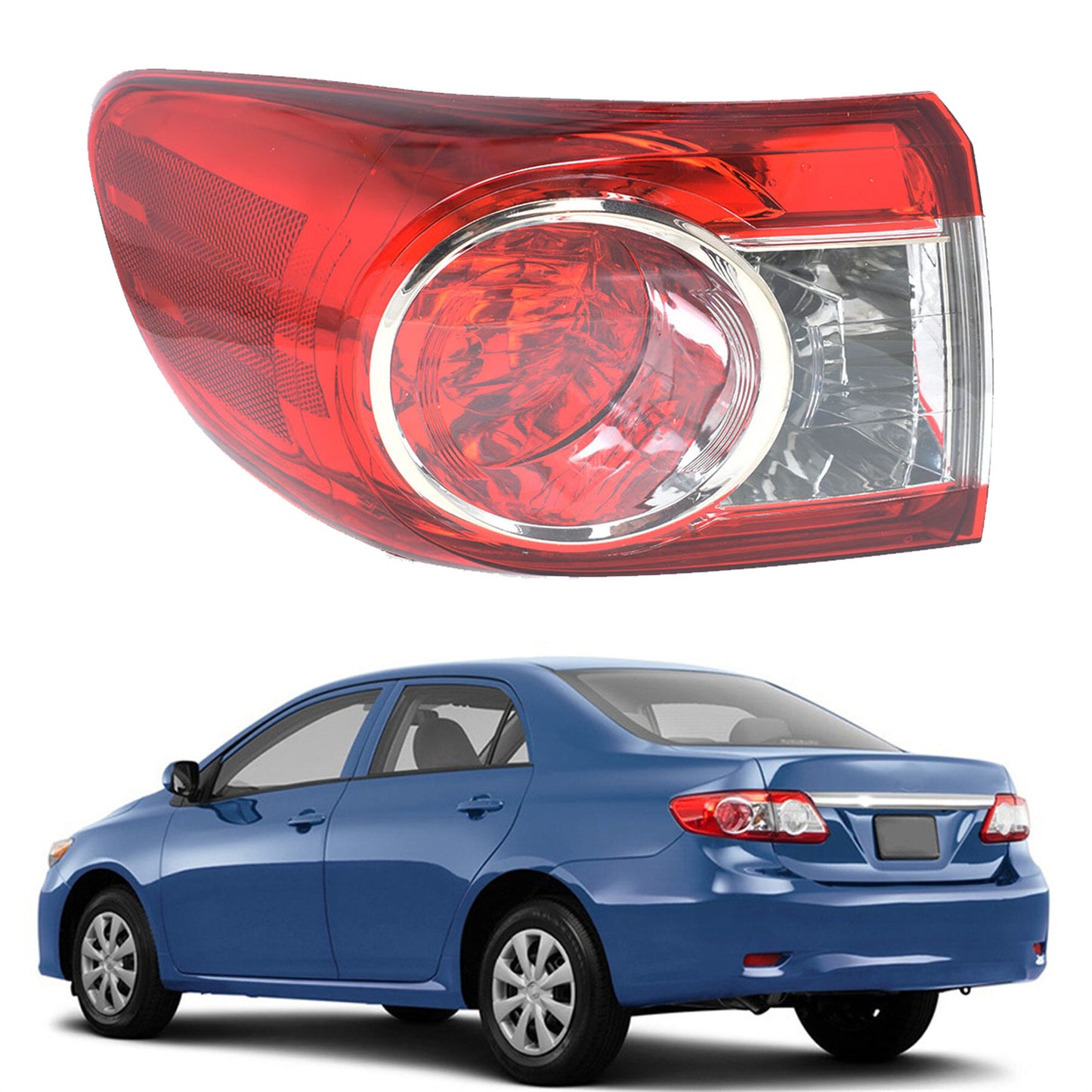 Rear Left Driver Side Brake Tail Lights Replacement for 2011-2013 Toyota Corolla 8156002580 TO2804111