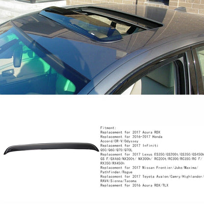 munirater Universal for Auto Moon Sunroof Wind Visor Guard Deflector Visor Black Replacement for 38 inch