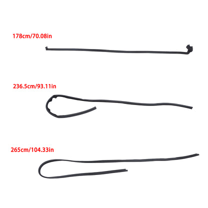 Removable Top Bedside-to-Cap Weatherstrip Kit for Chevrolet Blazer & GMC Jimmy, 4-Piece