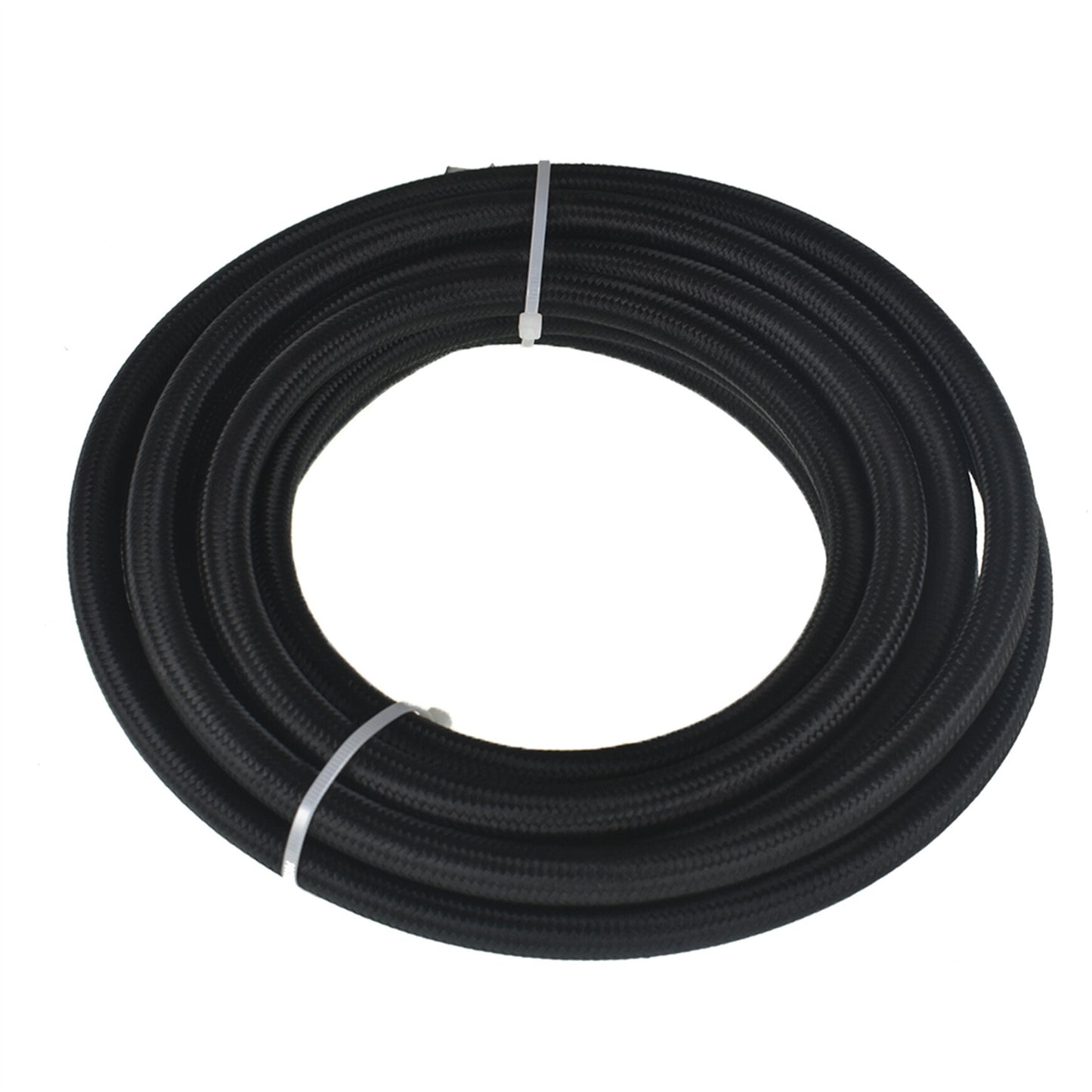 munirater 8AN 20FT PTFE Fuel Line Hose Kit Black with 10PCS Swivel Fuel Hose Fitting Adapter Kit