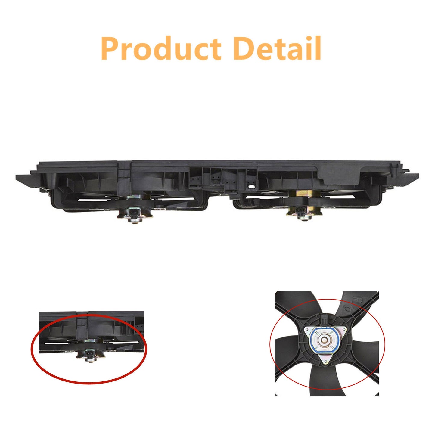 munirater Radiator Cooling Fan Assembly Replacement for 2008-2017 Mitsubishi Lancer DE ES SE GT GTS MI3115139 1355A131