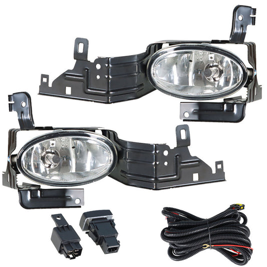 munirater 2-Pack Front Bumper Fog Light Assembly with Switch Wiring Kit Replacement for 2011-2012 Honda Accord Sedan