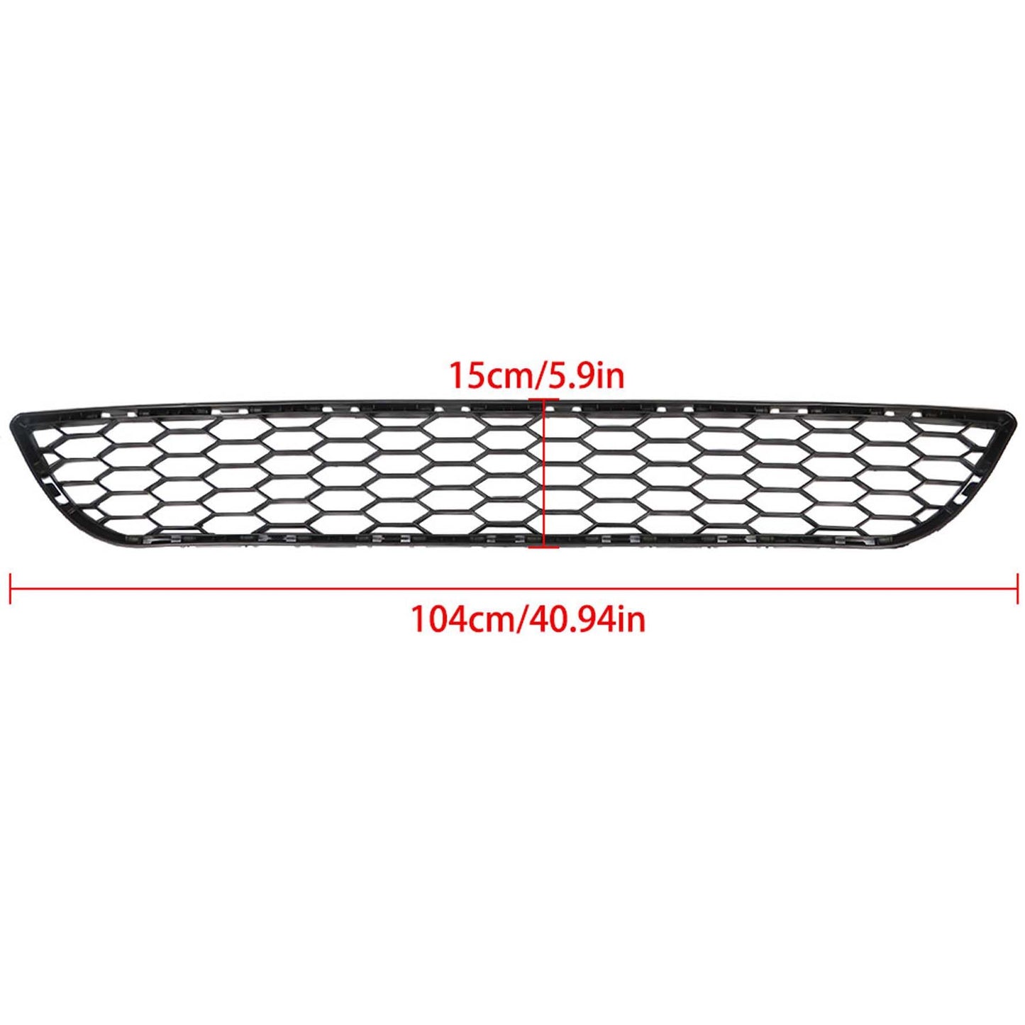 munirater Front Lower Bumper Hood Grille Black Replacement for 2016 2017 2018 Sentra 622543YU0A