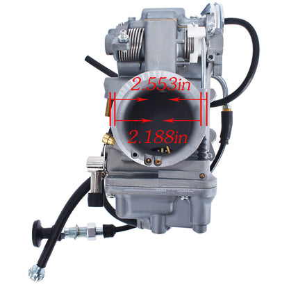 munirater Smoothbore Carburetor HSR45 45mm Replacement for EVO Twin Cam