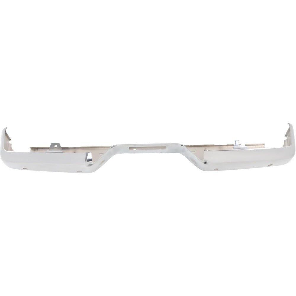 Chrome Steel Rear Bumper Face Bar for Nissan Titan 2004-2015, without Big Tow Package, NI1102150