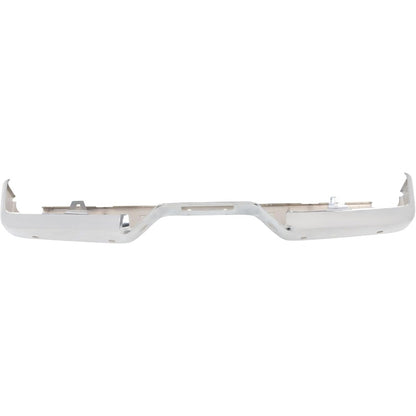 Chrome Steel Rear Bumper Face Bar for Nissan Titan 2004-2015, without Big Tow Package, NI1102150