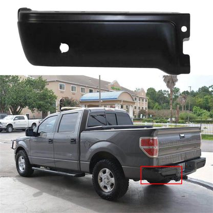 munirater Left Rear Bumper End Cap Black with Sensor Holes Replacement for 2009-2014 F150 FO1102373