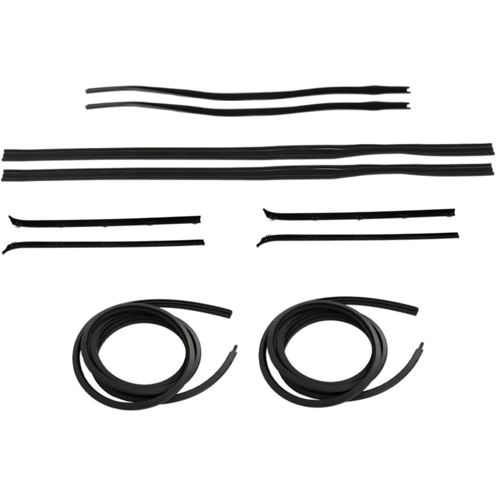 Door & Window Weatherstrip Seal Kit for 1980-1993 Dodge D150 W150, 10-Piece