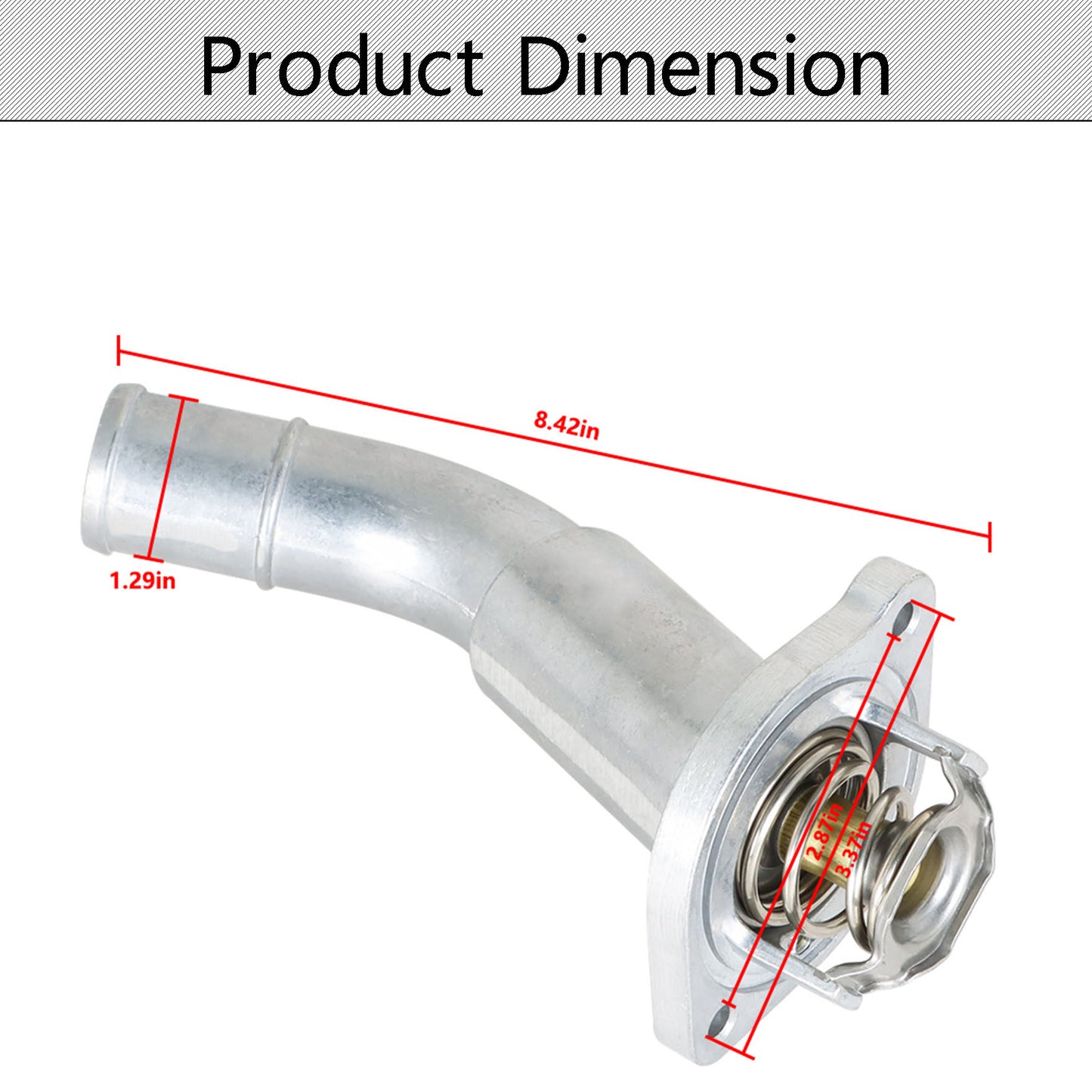 munirater Thermostat Housing Replacement for 2002-2009 Trailblazer Envoy 9-7x Rainier Ascender Bravada 4.2L 12572988 12620112 902-800