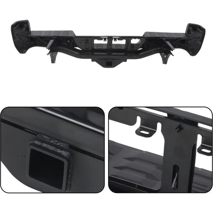 Black Steel Rear Step Bumper for Toyota Tacoma 2016-2023, TO1103128