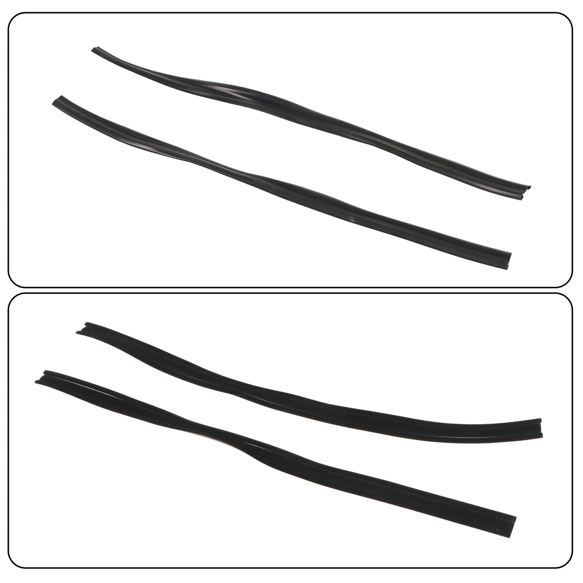 Door & Window Weatherstrip Seal Kit for Jeep CJ7 & Wrangler YJ, 10-Piece