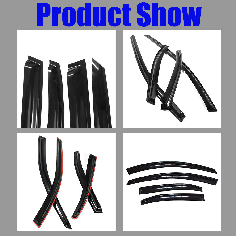 munirater Window Visor Rain Guard Deflector Replacement for 2004-2008 Acura TSX CL8 Euro-R