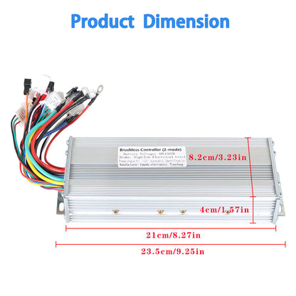 munirater 48V 1500W Electric Bicycle Brushless DC Speed Motor Controller Replacement for Electric Scooter E-Bike