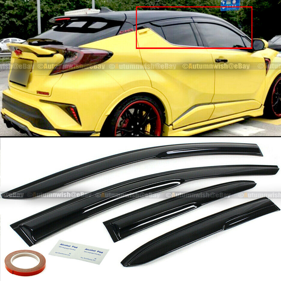 munirater Side Window Visors Deflectors Rain Guard Replacement for 2017-2020 Toyota C-HR CHR