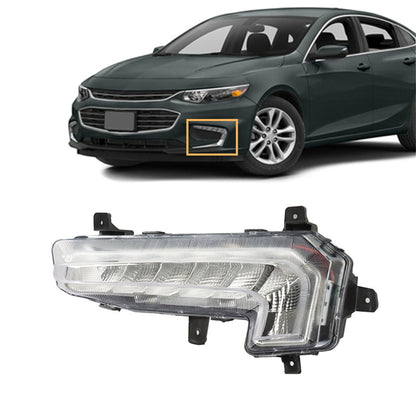 munirater 1Pc Front Bumper LED Fog Light Left Side Replacement for 2016-2018 Malibu DRL Daytime Running Light 22982838 22982837