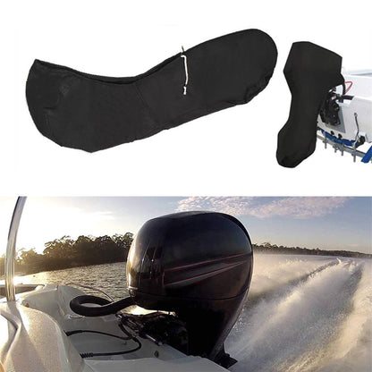 munirater Outboard Boat Motor Cover with 600D Heavy Duty Oxford Fabric + Extra Coating Outboard Engine Covers Replacement for 15-20 HP Motors