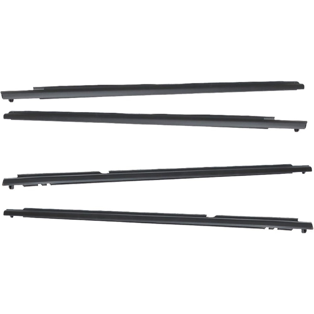 Black Window Weatherstrip Seal Kit for 2009-2012 Toyota Corolla, 4-Piece