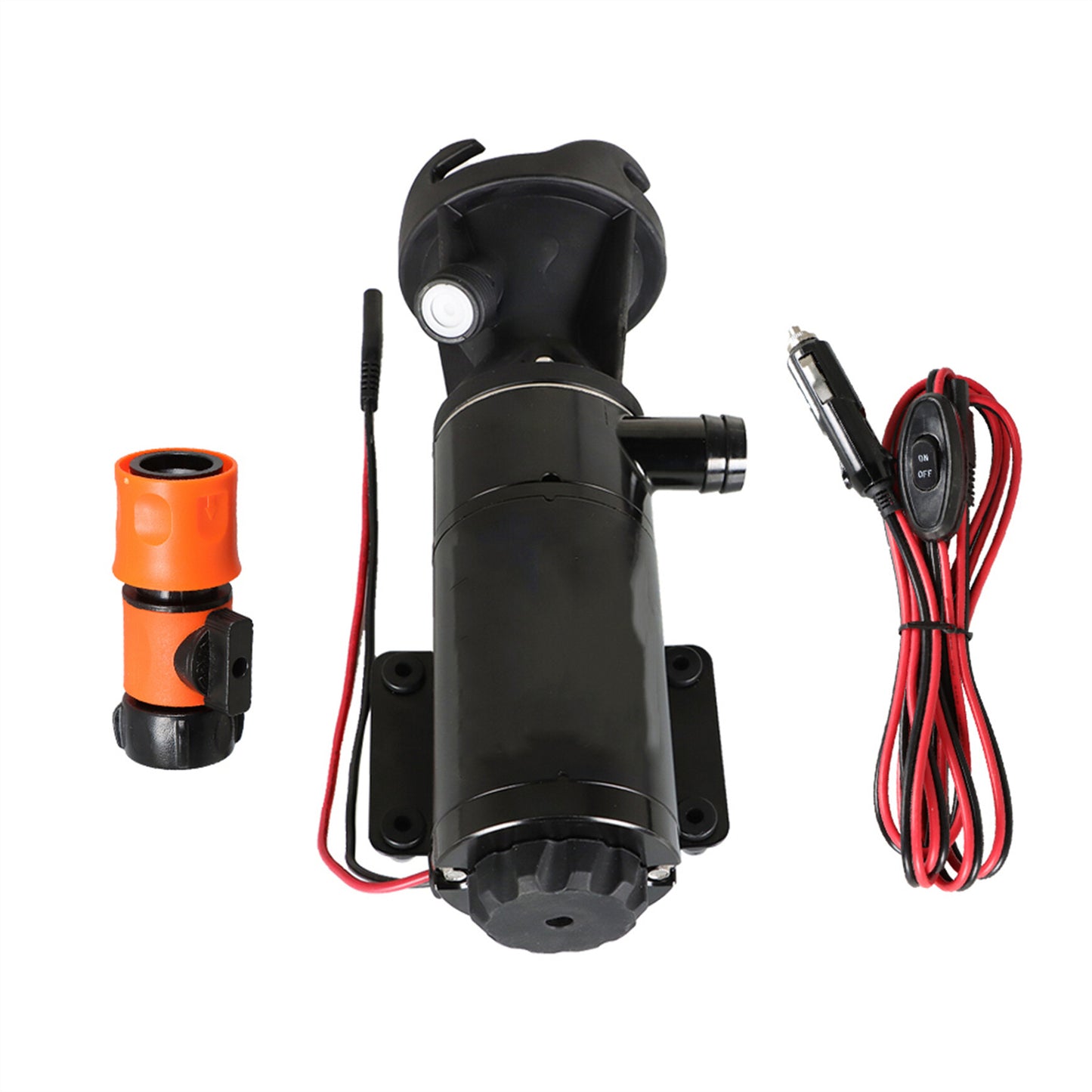 munirater RV Macerator Pump 12V Trailer Waste Water Dumping Portable and Quick Release Waste Pump Replacement for Marine/RV/Campers