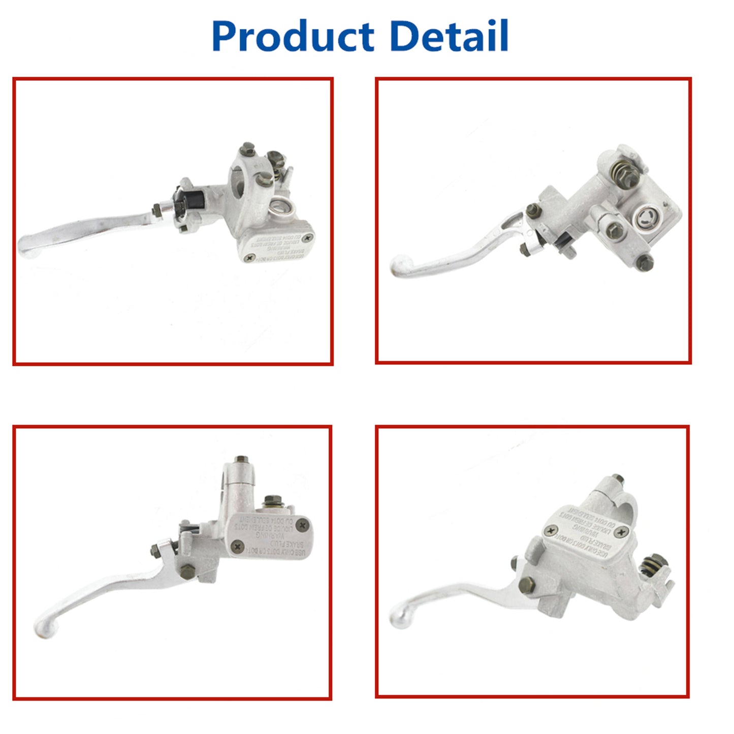 munirater Front Master Cylinder Lever + Brake Caliper Replacement for CR125R 250R CRF250X 450X