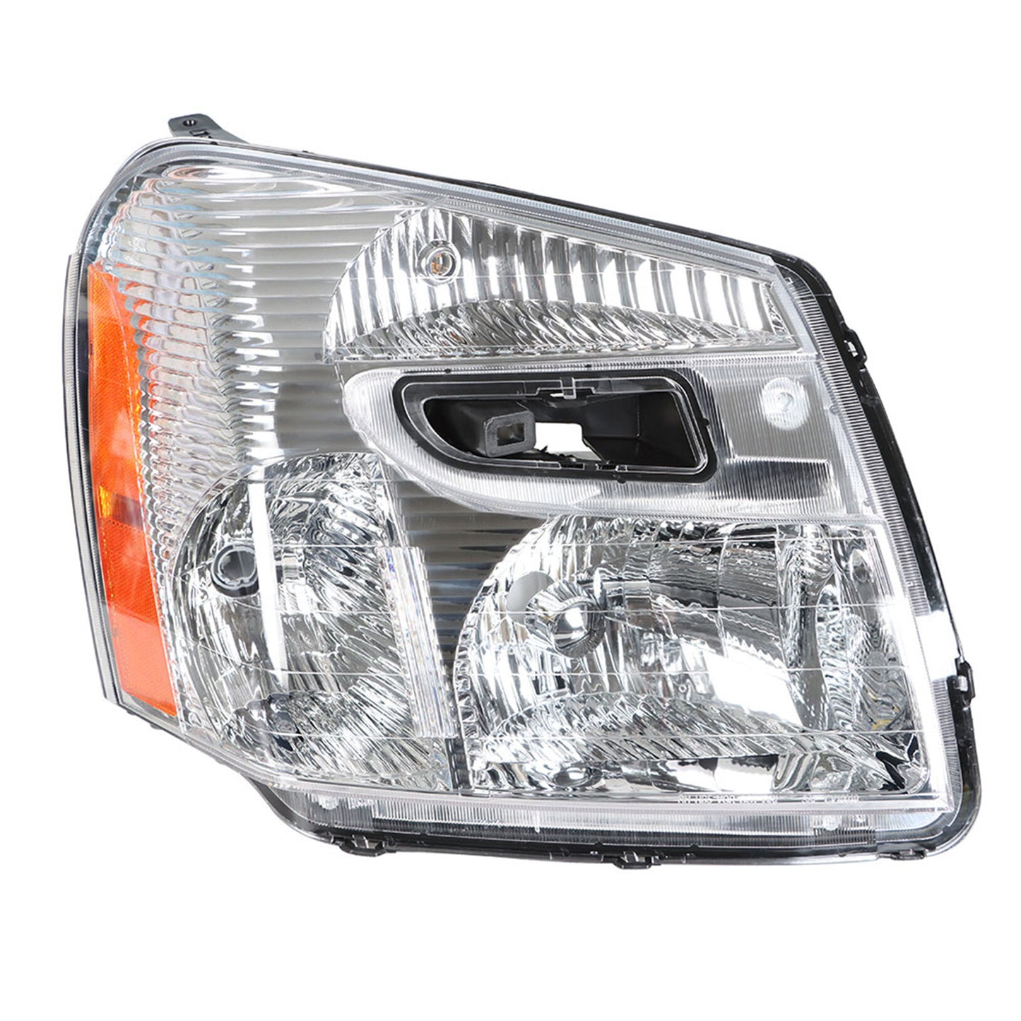 munirater Headlight Assembly Passenger Side Headlamp Chrome Housing Replacement for 2005-2009 Equinox with Amber Corner 15888059 GM2503254