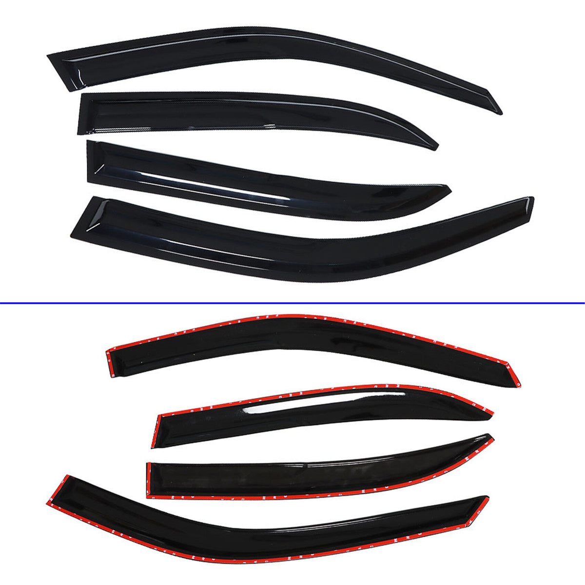 munirater Side Window Visor Vent Rain Guard Deflector Replacement for 1993-1997 Toyota Corolla Sedan