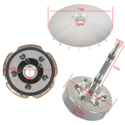 Wet Clutch Kit Replacement for 2002 2003 2004 2005 2006 2007 2008 Yamaha Grizzly 660 Rhino 660 5KM-16611-10-00 5KM-16620-00-00