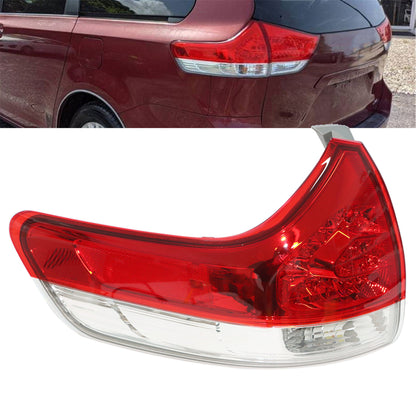 munirater 1-Pack Rear Left Tail Light Brake Lamp Assembly Replacement for 2011-2014 Toyota Sienna Outer Driver Side 8156008030 TO2804107