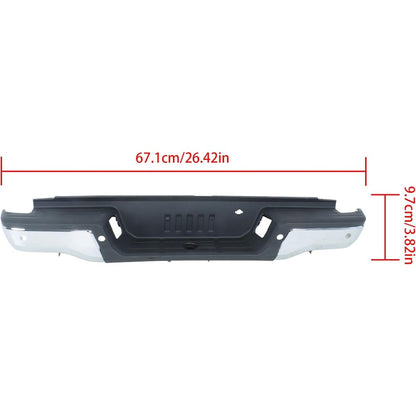 Chrome Steel Rear Step Bumper for Ford Ranger 2019-2023, FO1103231