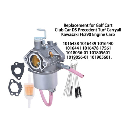 Carburetor Replacement for Golf Cart Club Car DS Precedent Turf Carryall Kawasaki FE290 1998-Up Engine Carb 1016438 101905601