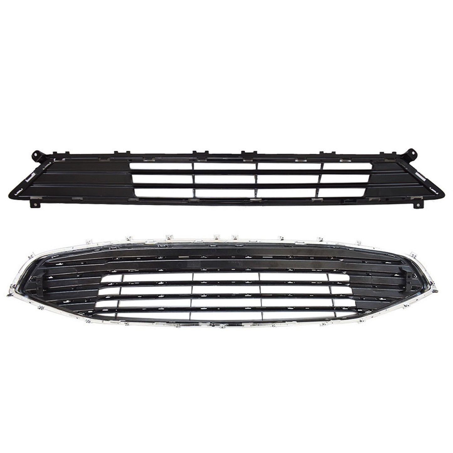 munirater Grille Front Upper Lower Assembly Replacement for 2019 2020 Fusion Sedan 4-Door