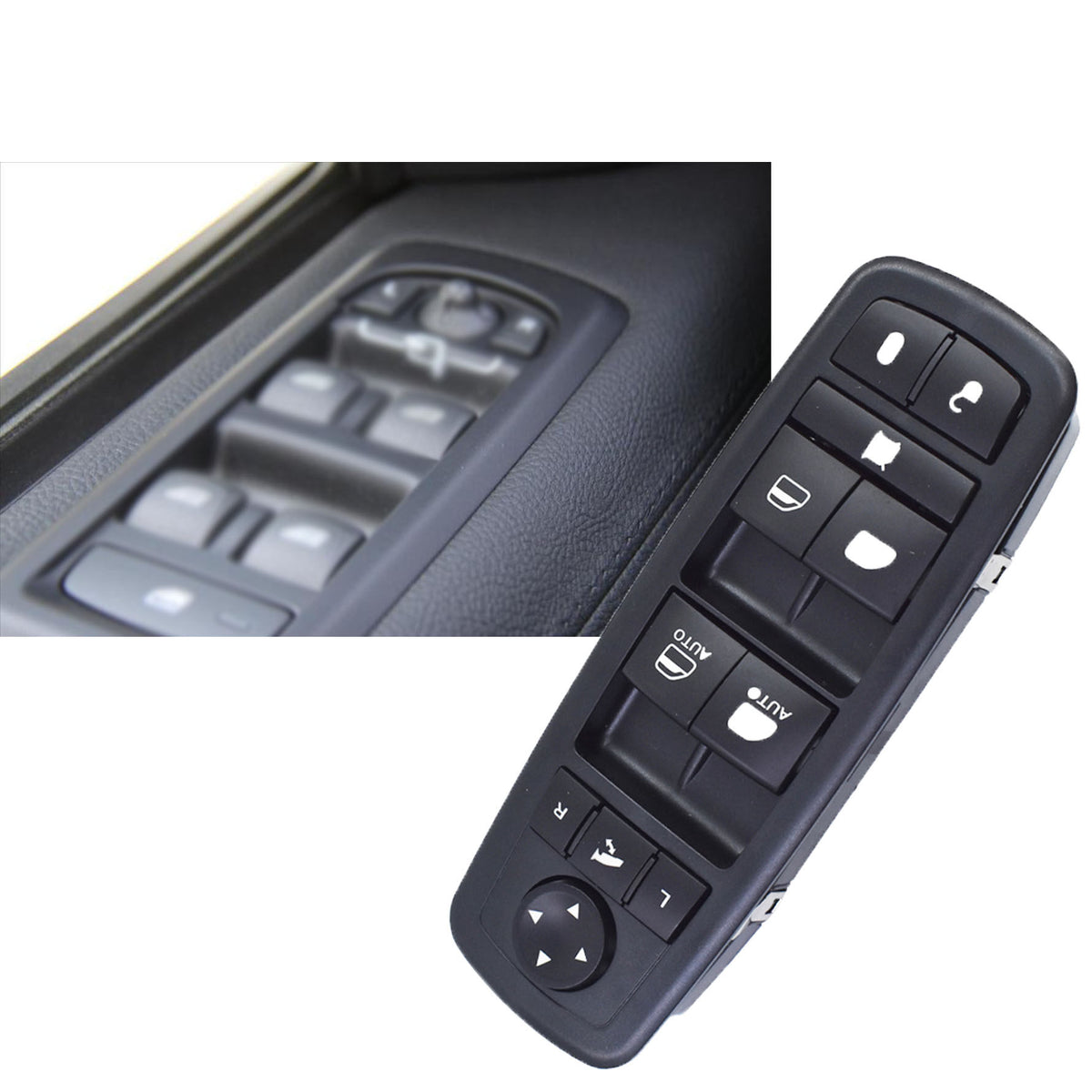 Drivers Door Master Power Window Switch Left Door Power Window Switch 68184803AC Replacement for 2014-2018 Grand Cherokee