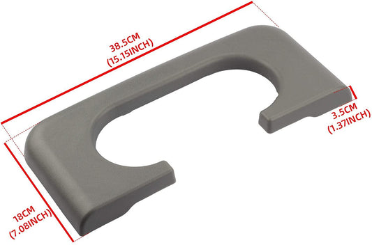 munirater Center Console Cup Holder Pad Trim Repair Pad Replacement for 1999-2010 F250 F350 Gray