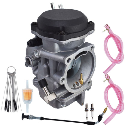 munirater Carburetor Rebuild 40 mm Replacement for Big Twin Sportster 883 1200 Glide Dyna XL883 XL 883 CARB XLH883 27490-04