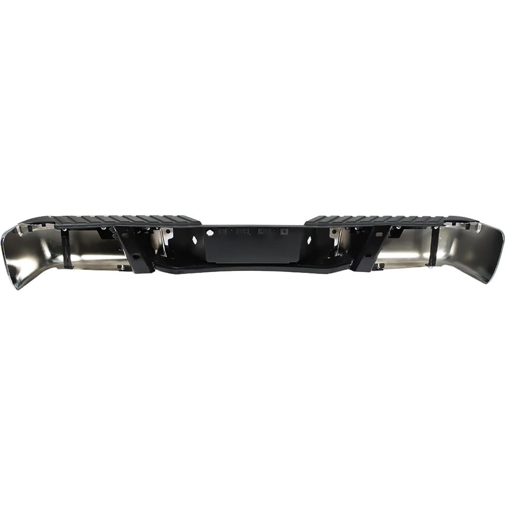 Chrome Rear Bumper Assembly for Ford F-150 2009-2014, without Sensor Holes, FO1103160